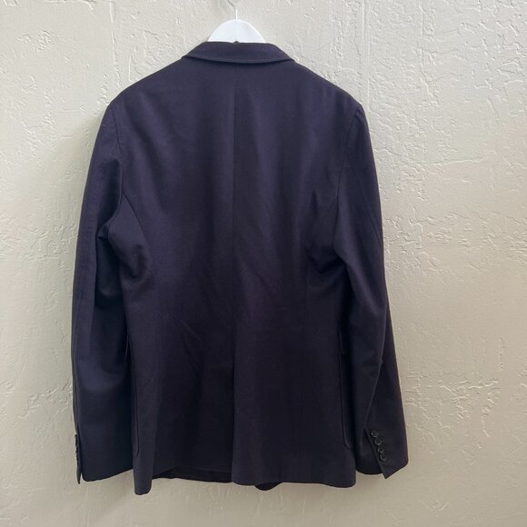 Burberry Men's Navy Blue 100% Virgin Wool Milford Jacket, sz 54 - Picture 9 of 11